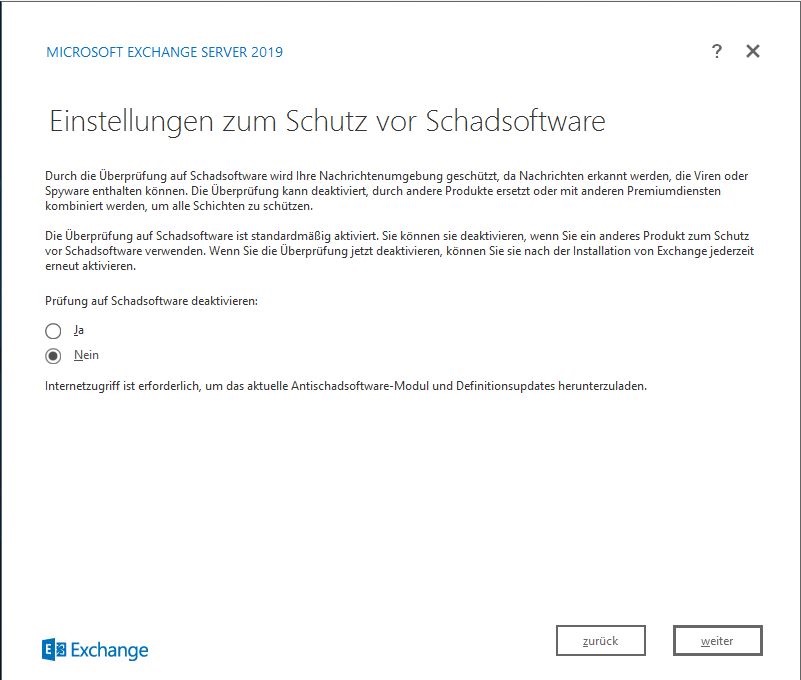 Exchange Server 2019 Schadsoftware